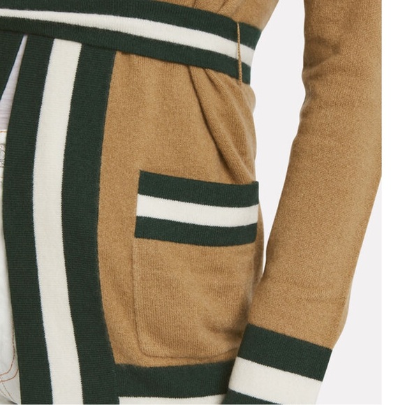 MADELEINE THOMPSON Tibbs Belted 100%Cashmere Cardigan - Picture 3 of 9